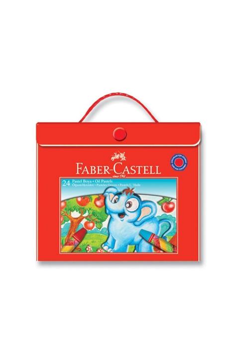 Faber Castell Plastik Çantalı Lüx Pastel Boya 24 Renk
