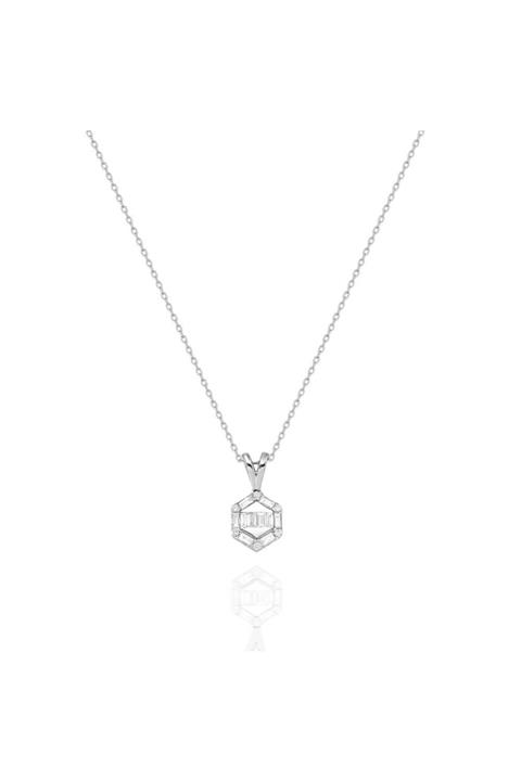 Vav Pırlanta 0,23 Ct 18 Ayar Pırlanta Kolye