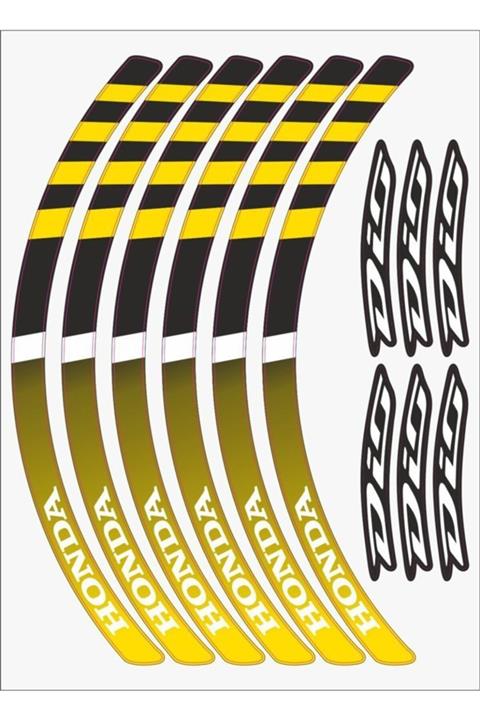 monero Honda Dio 110 Sarı Jant Şeridi