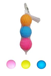 AKTOYS Beach Ball Tahta Tenis Raket Topu 3 Lü Filede