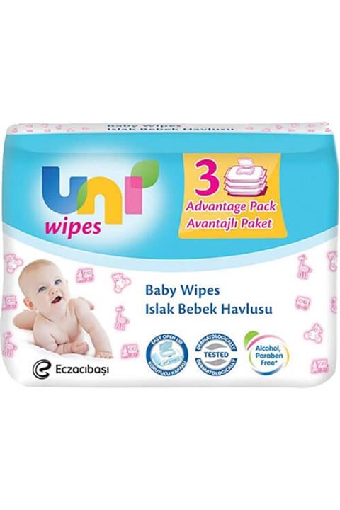 Uni Baby Wipes Islak Havlu 3x56