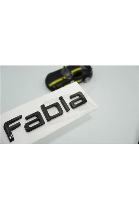 Skoda Fabia Bagaj Parlak Siyah Abs 3m 3d Yazı Logo Amblem