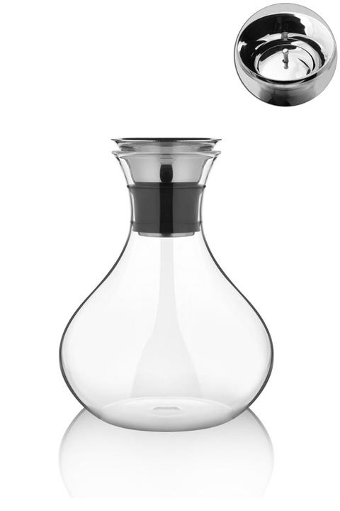Çavdar Group 1000 ml Cam Sürahi Karaf Sürahi Yuvarlak Her Yöne Akabilen Cam Sürahi 18 Cm