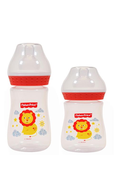 FISHER PRICE 2'li Dar Ağız Pp Biberon 125 Ml Ve 250 Ml - Kırmızı