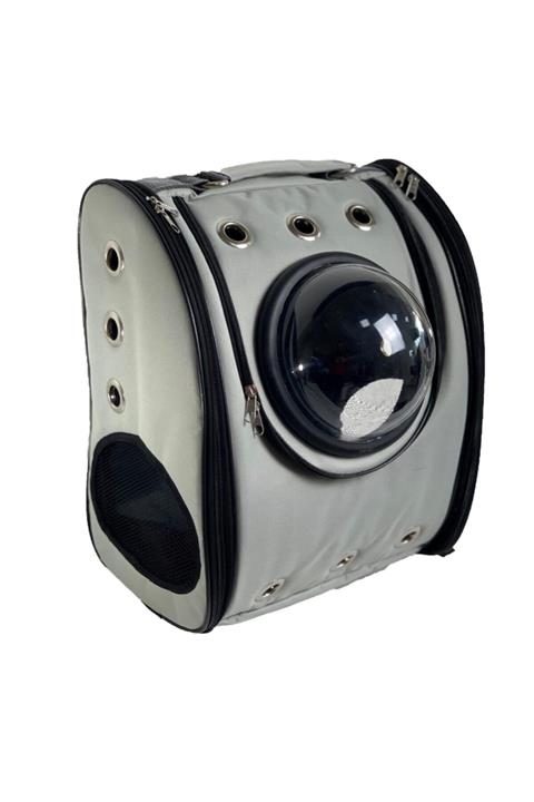 Glipet Kumaş Astronot Kedi Köpek Taşıma Çantası 39x23x30 Cm Gri