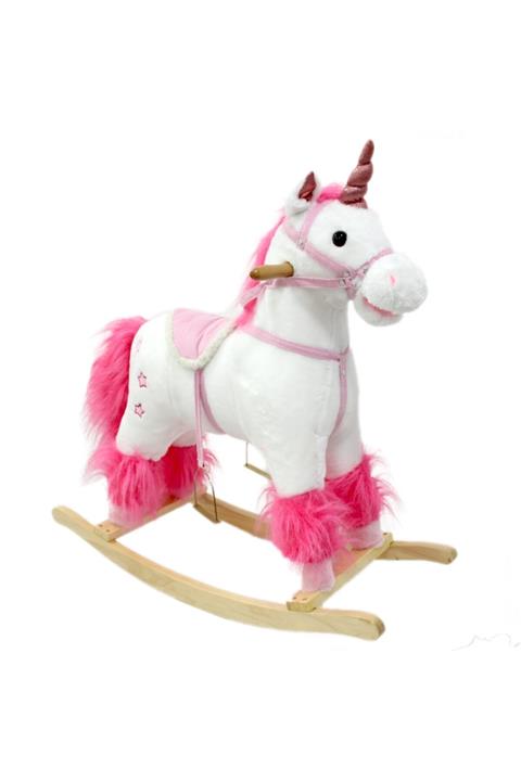 Can İthalat Yılın Ilk Fırsatları - Sallanan At Sesli Unicorn - ™ Beyaz At®