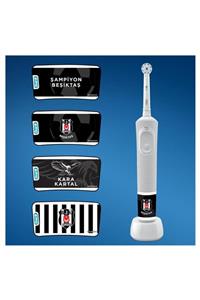 OralB D100 Şarjlı Fırça Beşiktaş+Gillette Blue3 6'lı Beşiktas Taraftar Paketi