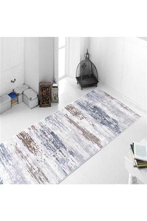mekan halı Sarar As 015gri Kaymaz Taban Yıkanabilir Kesme Yolluk Salon Koridor Banyo Mutfak Halısı
