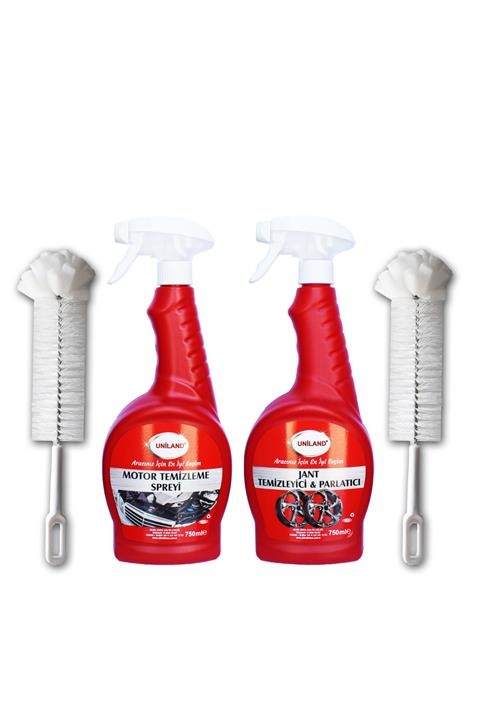 uniland Jant Temizleyici Ve Motor Temizleme Spreyi 2'li Set