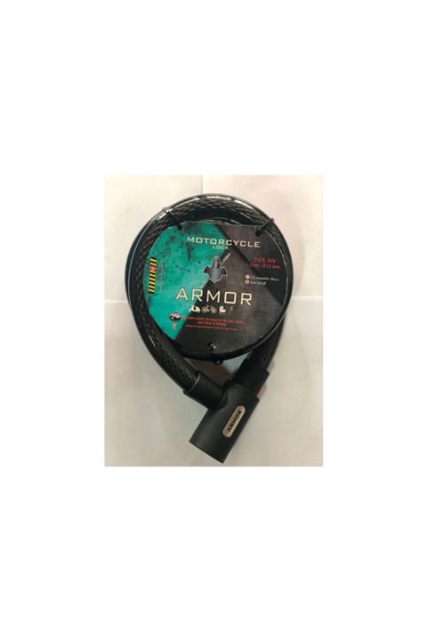 Armor 745mv - 1.5mt X25mm Çelik Kablolu Motosiklet Kilidi