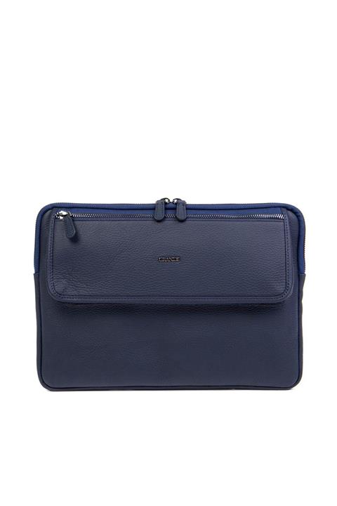 Grande 4284 Deri Evrak Çantası Flother Lacivert