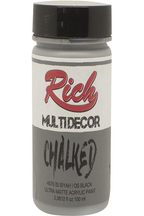 Rich Multi Dekor Chalked Boya 4576 - İs Siyah 500 cc