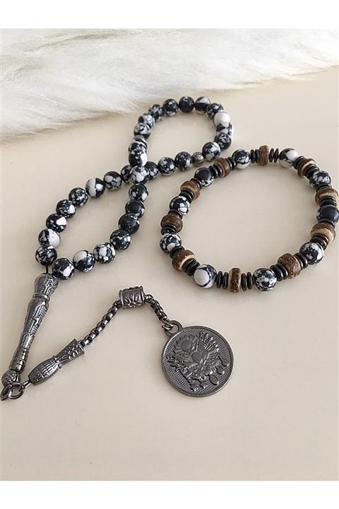 DS DİAMONDSHOP Doğal Taş Tesbih Bileklik Set Kt-1004