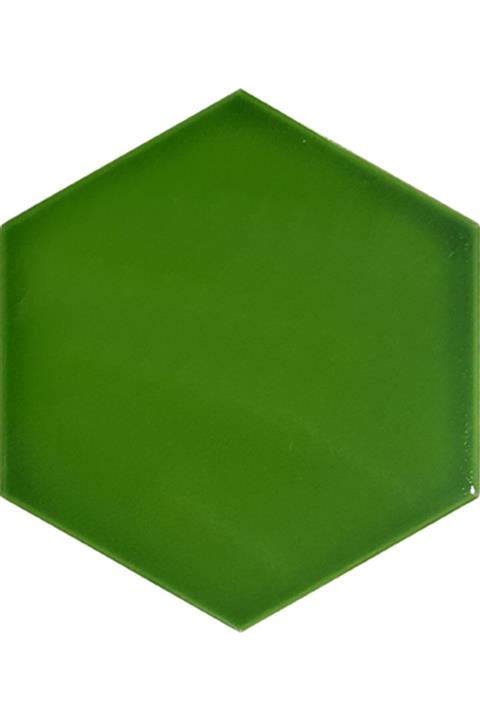 CAN SERAMİK - 15*17 Cm. Yeşil Altıgen Seramik Karo (5 Lİ 1 PAKET)