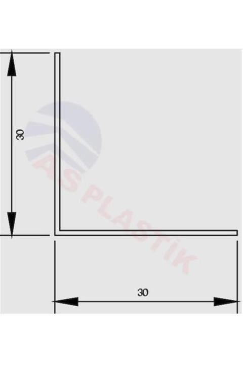 As Plastik 30*30 Pvc Köşebent Altınmeşe 4 Mt