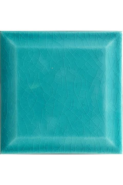 CAN SERAMİK - 13*13 Cm. Turkuaz Kabartmalı Seramik Karo (5 Lİ 1 PAKET)