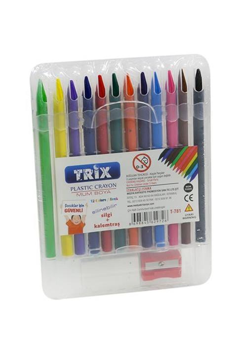 TRİX 12 Renk Silinebilir Pastel Boya T-781