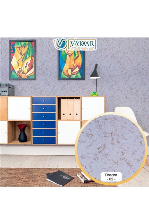 Vakar Isı Ve Ses Yalıtımlı Canlı | Ipek | Dekoratif Sıva Dream-02