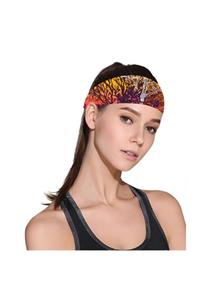 Knmaster Buff Leon Kadın Boyunluk Saç Bandı Fular Bandana Bone Taç Toka