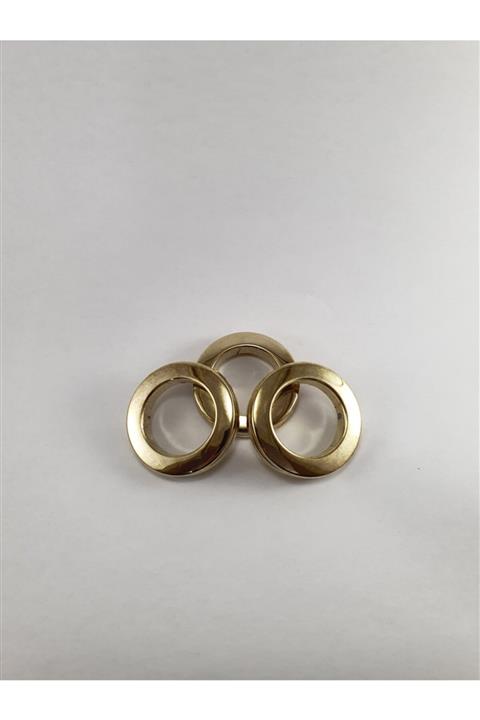 ETAB Decoring & Mataflon Perde Kapsül Halka - Metalik Kaplama Parlak Altın