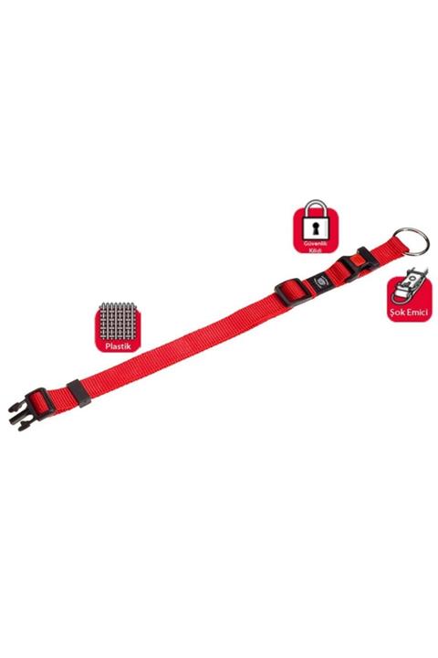 Karlie Karlıe Kilitli Boyun Tasması L 45-65 Cm Kırmızı