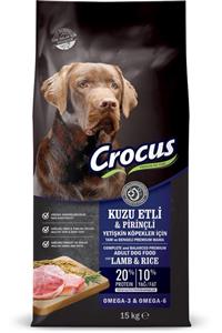 Crocus Kuzu Etli Pirinçli Yetişkin Köpek Maması 15 Kg