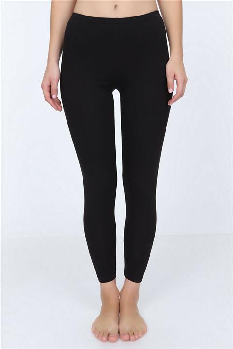 duvencasual Kadın Siyah Uzun Tayt Likralı Dc1264