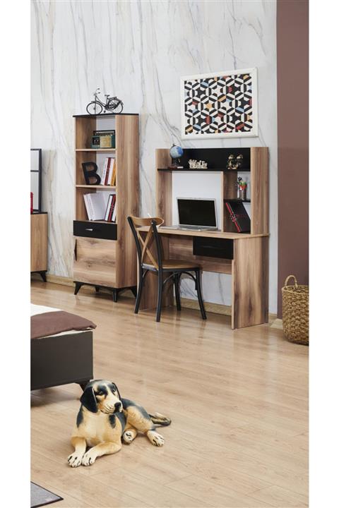 PİYANO GENÇ VE BEBEK ODASI Milas Genç Odası Çalışma Masası,kitaplık