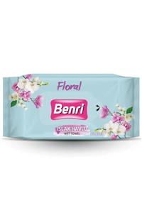 Benri Floral Islak Havlu 80'li