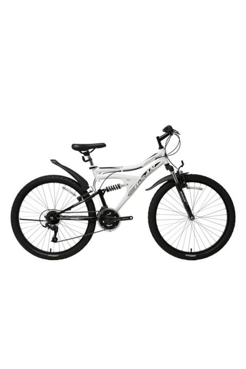 Bisan Mts 4300 Erkek Dağ Bisikleti 42cm V 24 Jant 21 Vites Beyaz Siyah Siyah