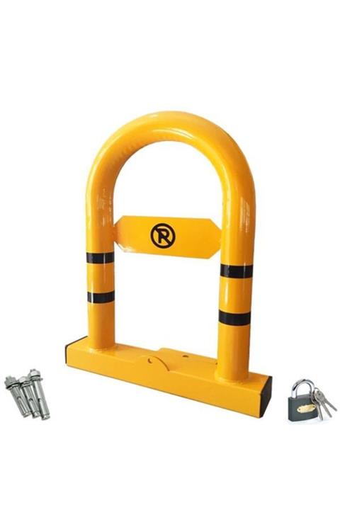 İlgi Trafik Otopark Bariyeri Kilitli Sarı Otopark Demiri (asma Kilit Çelik Dubel Dahildir)