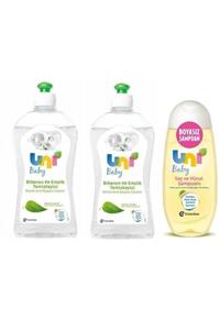 Uni Baby Paraben Içermeyen Biberon Emzik Temizleyici 500 Ml*2+günlük Kullanıma Uygun Şampuan