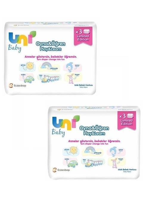 Uni Baby Oyna Öğren Mendil Seti 3 Lü*2 Adet