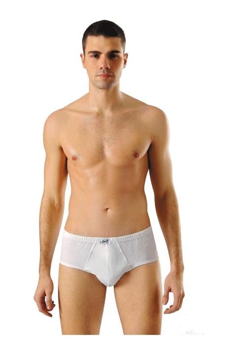 Anıt 12 Adet Beyaz Renk Penye Slip Külot