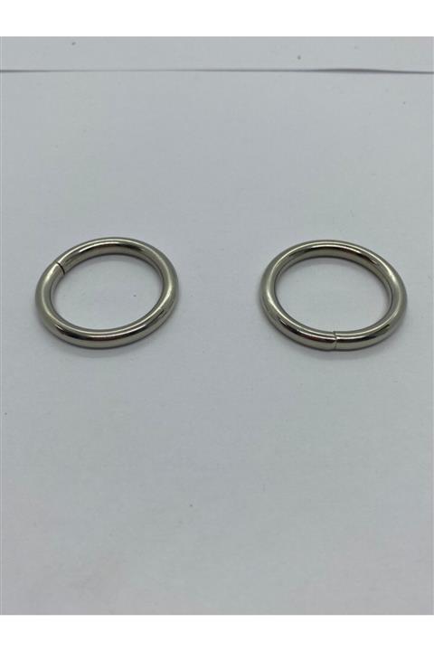 Aklar Çanta 20 Adet Yuvarlak Halka Nikel (2,5cmx4mm)