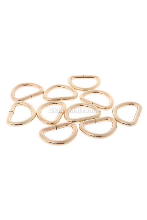 Aklar Çanta D Halka Gold Çanta Aksesuarı (20 Adet 2cmx3mm)