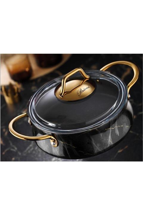 Brioni Marble 4 Parça Siyah Mermer Granit Sahanlık Seti