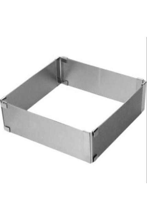 Karadağ Kare Ayarlı Çember Pasta Kek Kalıbı 5 Cm