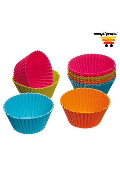 bigpapel 24 Parça Lüx Muffin Kek Kalıbı Seti