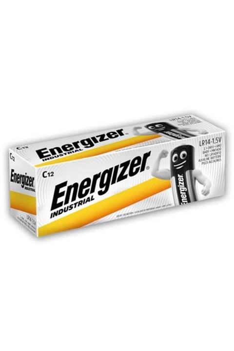 Energizer Industrial Alkalin C Boy 12 Adet
