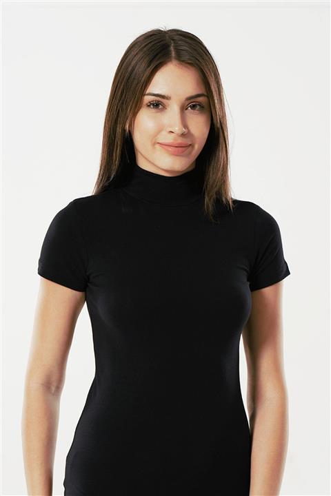 Şahinler Kısa Kol Balıkçı Yaka Atlet Siyah Mb1035-sh