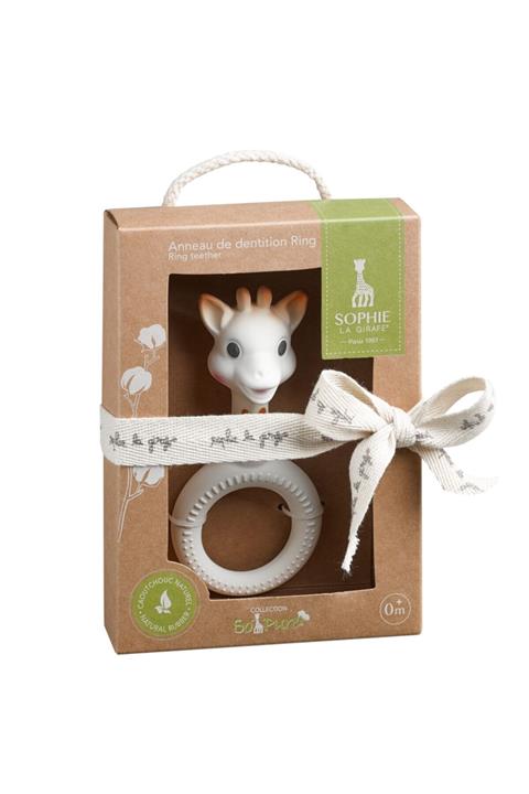 Sophie La Girafe Beyaz Kahverengi Sevimli Halka Diş Kaşıyıcı
