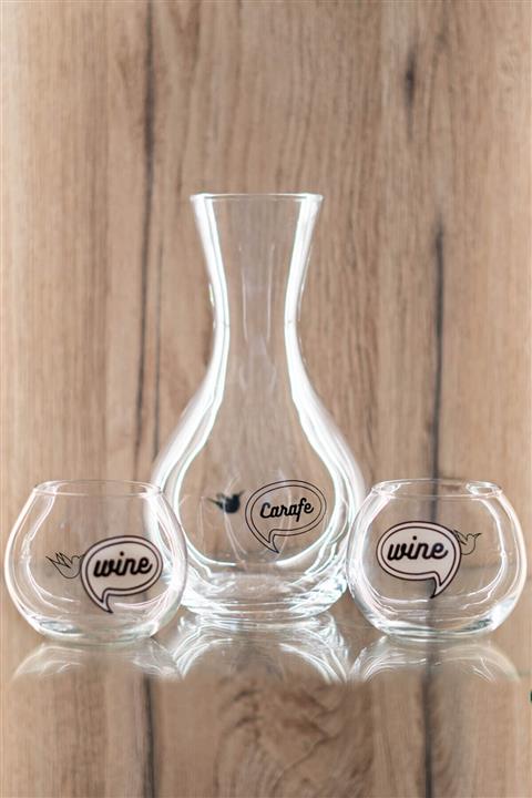 La Liberta Design Karaf Ve Bardak Seti (3'lü Set)