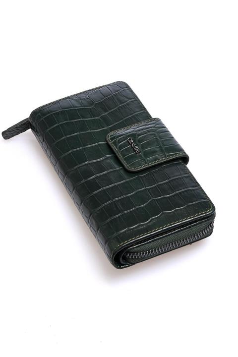 Grande Gr2774 Yeşil-kroko Kadın Cüzdan