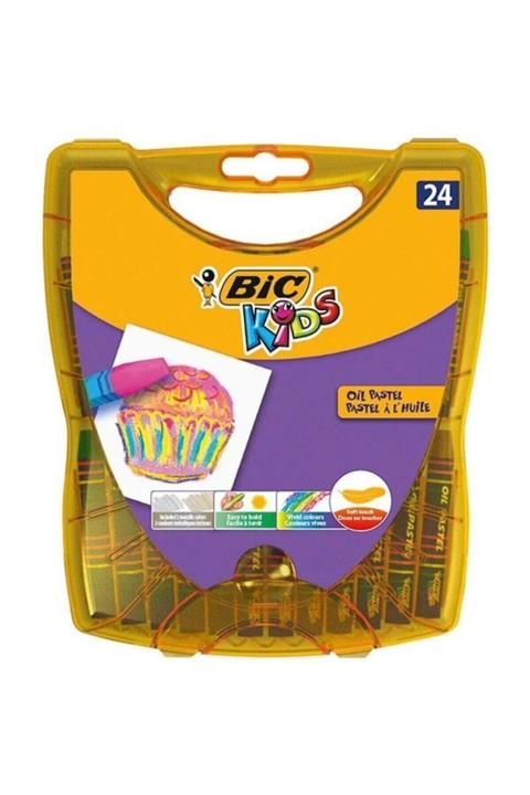 Bic Yağlı Pastel Boya 24'lü Plastik Kutu 940759