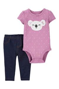 Carter's Kız Bebek Koala Desenli Body&pantolon Set 2'li