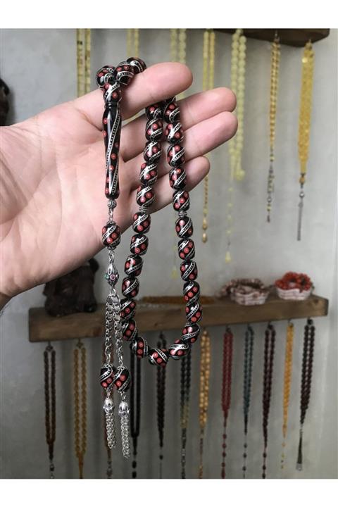 Gold Collection Özel Usta Işi Oltu Tesbih