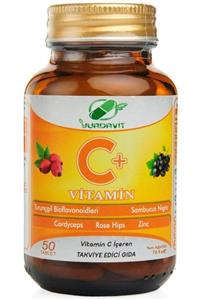 Yurdavit Vitamin C 1000 Mg Kara Mürver Kuşburnu Çinko Kordiseps Mantarı Turunçgil 50 Tablet