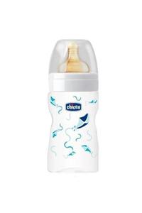 Chicco Wellbeing Cam Biberon Mavi 150 ml