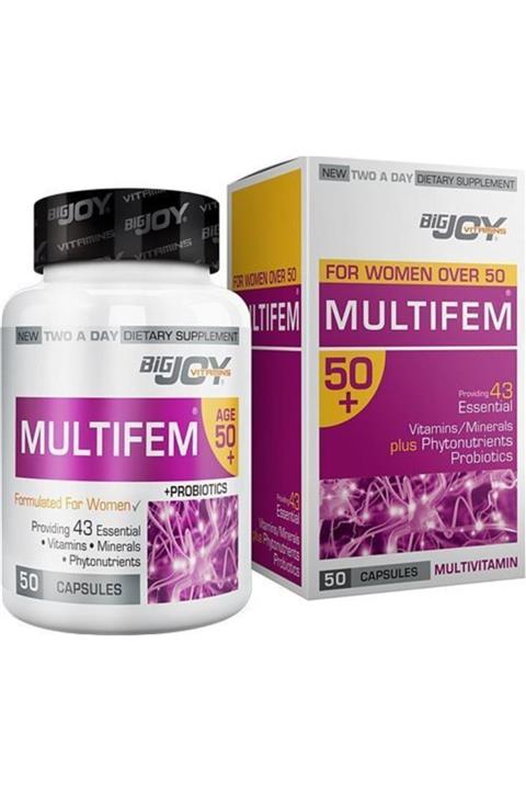 Bigjoy Vitamins Multifem Multivitamin +50 50 Kapsül